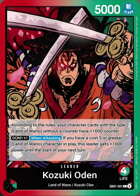 Kouzuki Oden (EB01-001) One Piece card