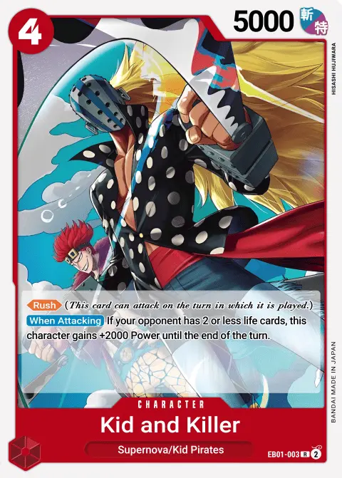 Kid & Killer (EB01-003) One Piece card