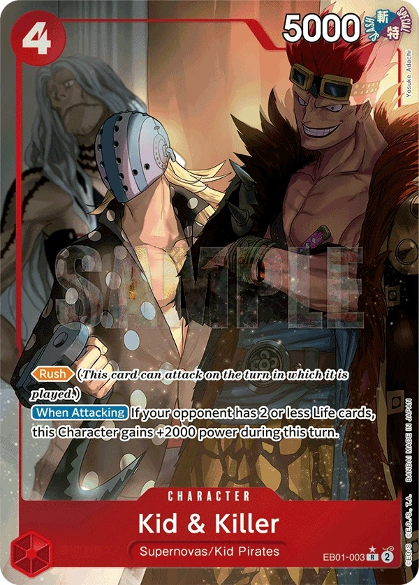 Kid & Killer (EB01-003_p1) Alt Art One Piece card