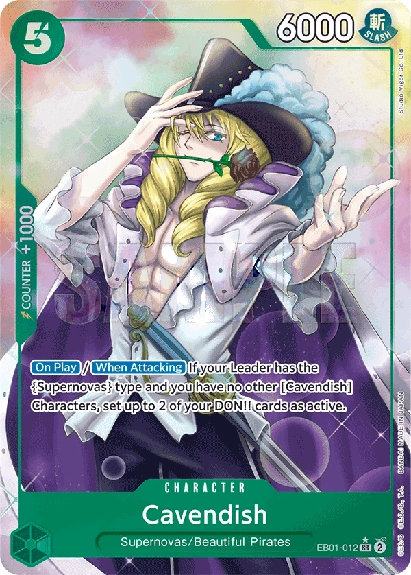 Cavendish (EB01-012_p1) Alt Art One Piece card