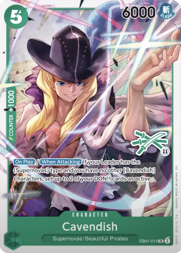 Cavendish (EB01-012_r1) Reprint One Piece card