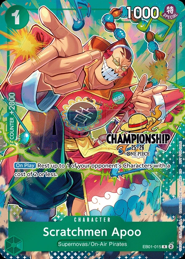 Scratchmen Apoo (EB01-015_p4) Alt Art One Piece card