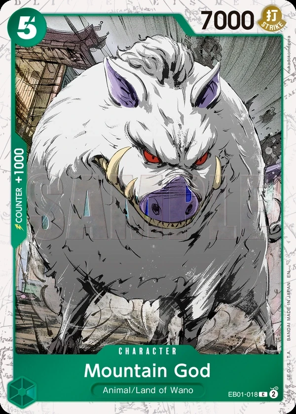 Mountain God (EB01-018_p1) Alt Art One Piece card