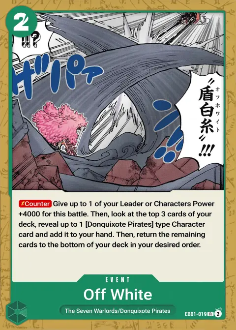 Off-White (EB01-019) One Piece card