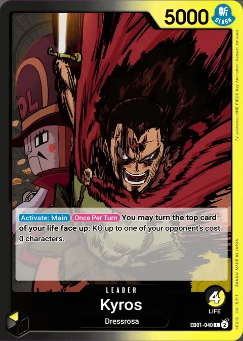Kyros (EB01-040) One Piece card