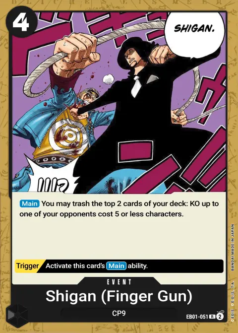 Finger Pistol (EB01-051) One Piece card