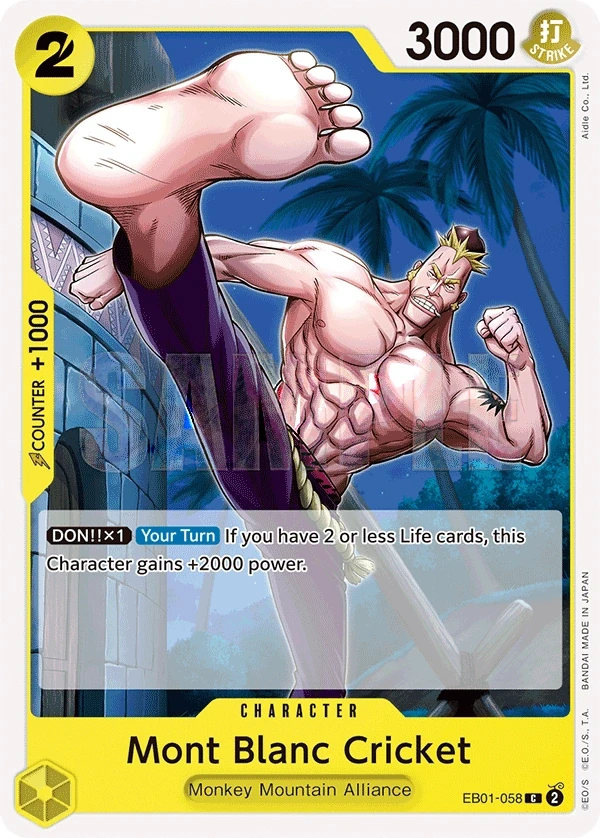 Mont Blanc Cricket (EB01-058) One Piece card