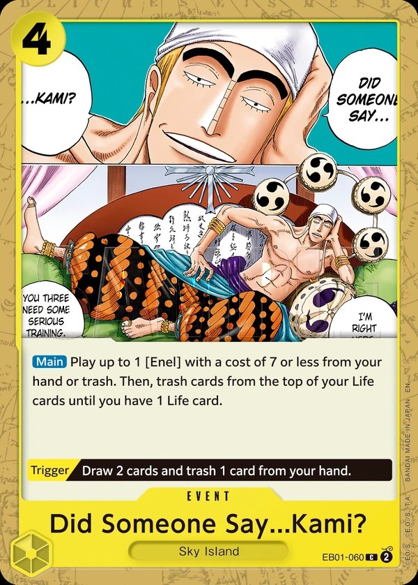 Did Someone Say...Kami? (EB01-060_r1) Reprint One Piece card