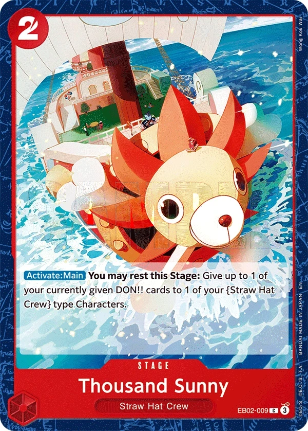 Thousand Sunny (EB02-009) One Piece card