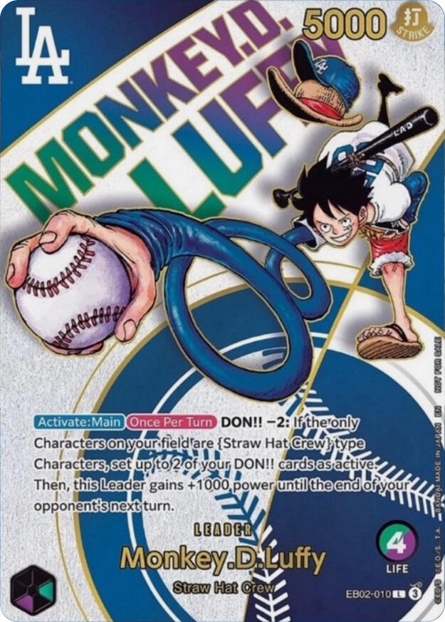 Monkey.D.Luffy (EB02-010_p2) Alt Art One Piece card