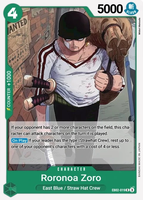 Roronoa Zoro (EB02-019) One Piece card