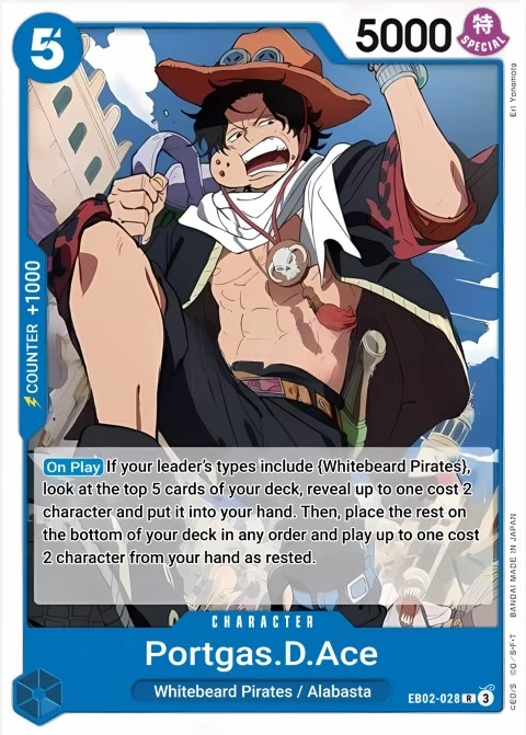 Portgas.D.Ace (EB02-028) One Piece card