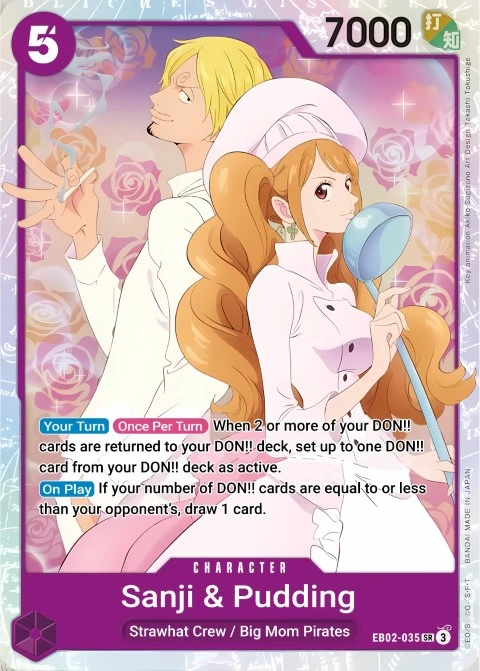 Sanji & Pudding (EB02-035) One Piece card