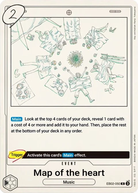 Kokoro no Chizu (EB02-050) One Piece card