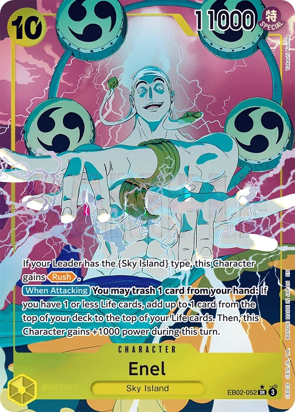 Enel (EB02-052_p1) Alt Art One Piece card