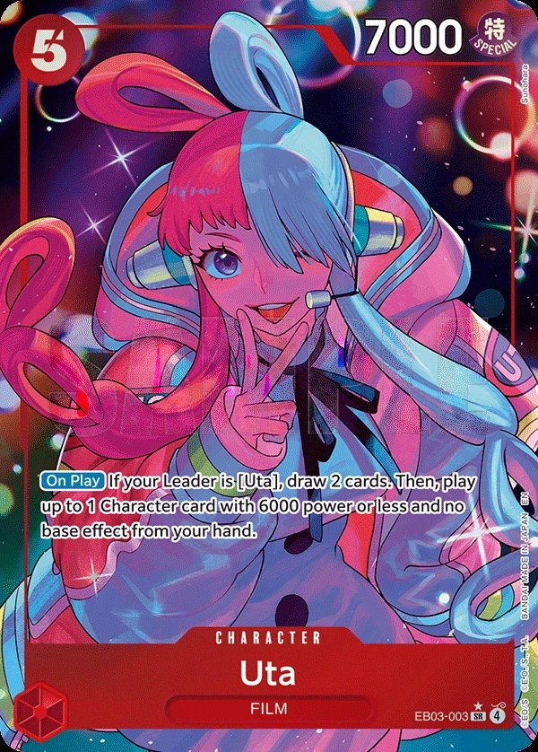 Uta (EB03-003_p1) Alt Art One Piece card