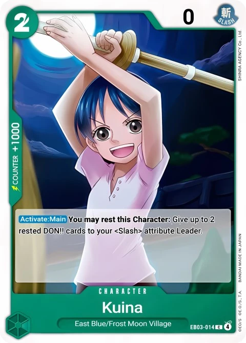 Kuina (EB03-014) One Piece card