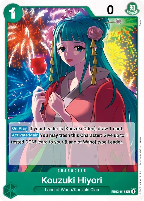Kouzuki Hiyori (EB03-016) One Piece card