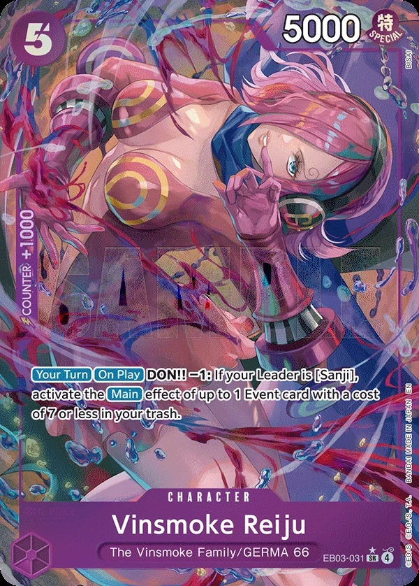 Vinsmoke Reiju (EB03-031_p1) Alt Art One Piece card