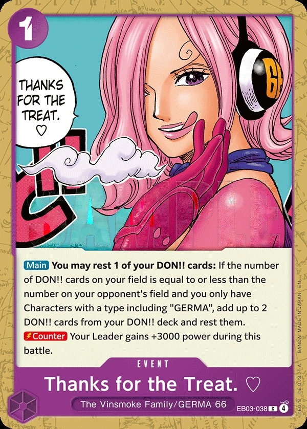 Thanks for the Treat. ♡ (EB03-038) One Piece card