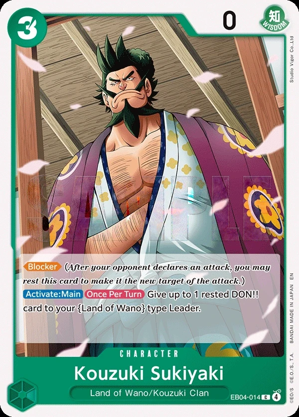 Kozuki Sukiyaki (EB04-014) One Piece card