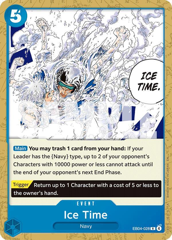 Ice Time (EB04-028_p2) Alt Art One Piece card