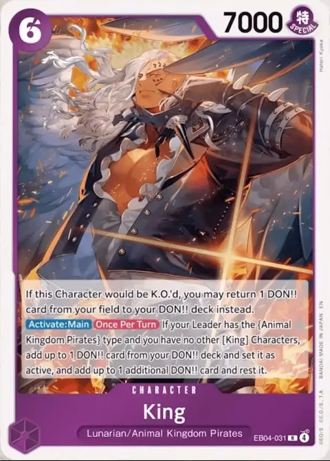King (EB04-031) One Piece card