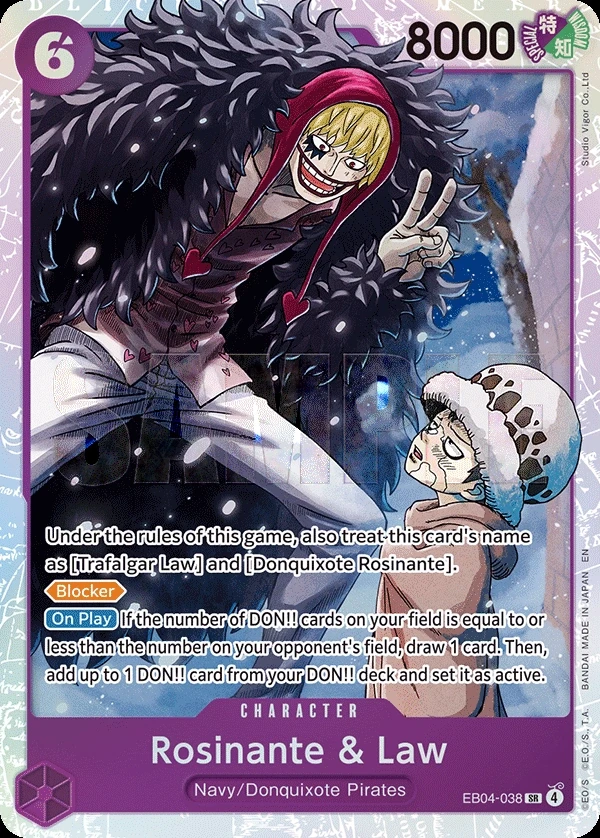 Rosinante & Law (EB04-038) One Piece card