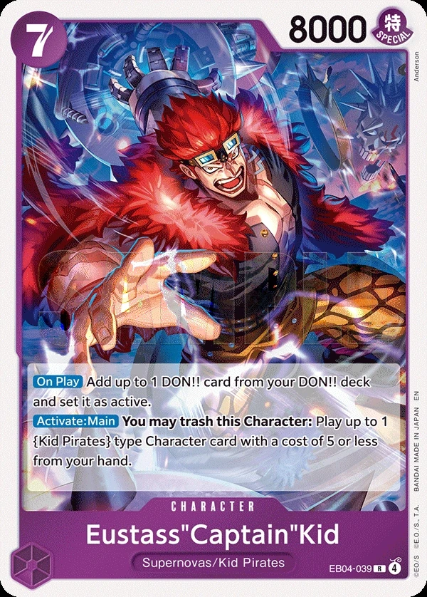 Eustass"Captain"Kid (EB04-039) One Piece card