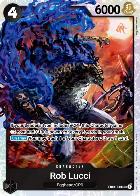 Rob Lucci (EB04-048) One Piece card