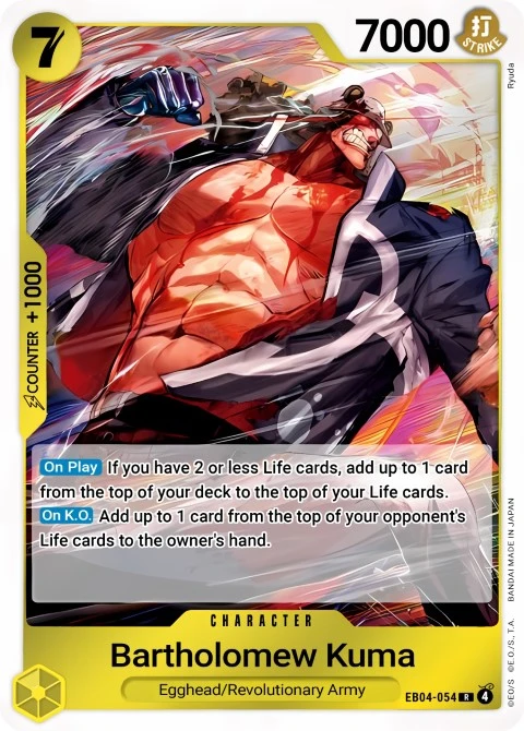 Bartholomew Kuma (EB04-054) One Piece card