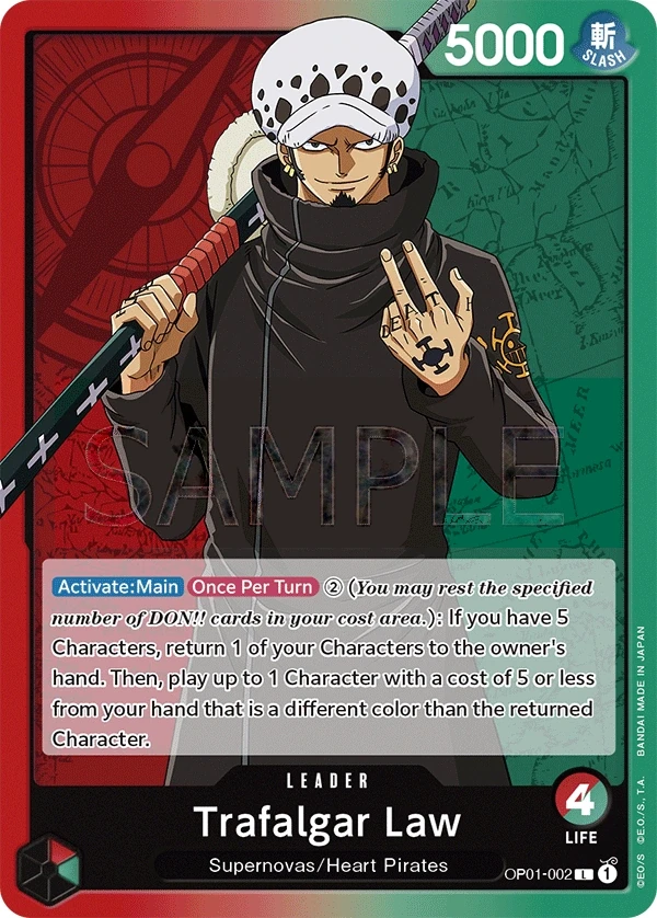 Trafalgar Law (OP01-002) One Piece card