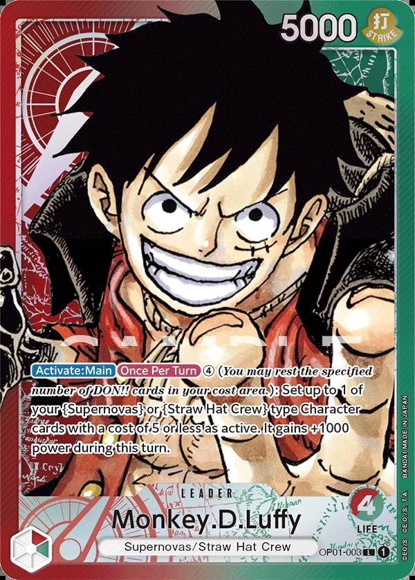 Monkey.D.Luffy (OP01-003_p1) Alt Art One Piece card