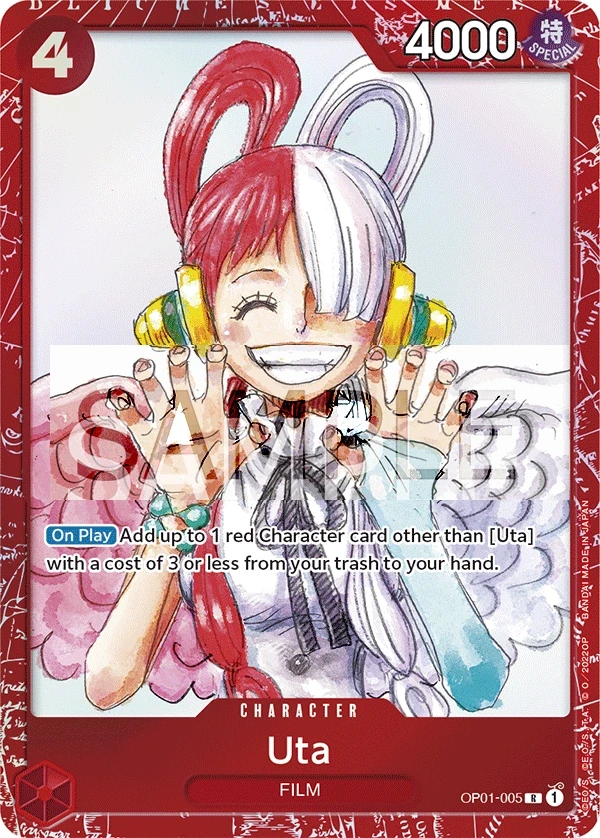 Uta (OP01-005_p1) Alt Art One Piece card