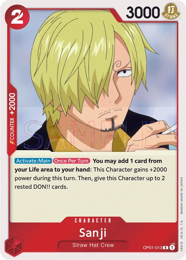 Sanji (OP01-013) One Piece card