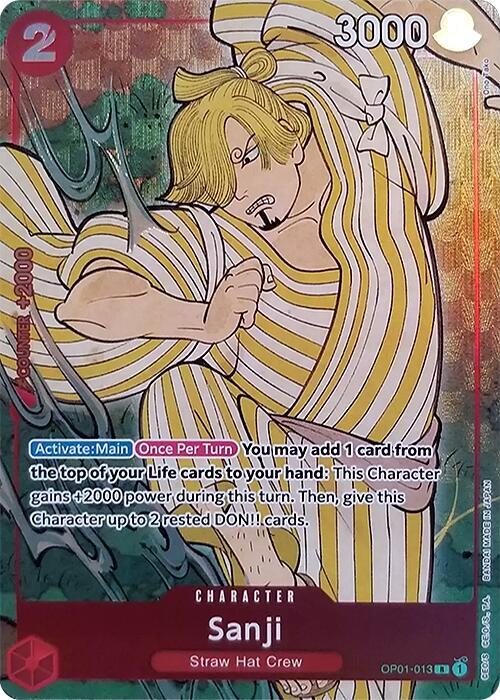 Sanji (OP01-013_p4) Alt Art One Piece card