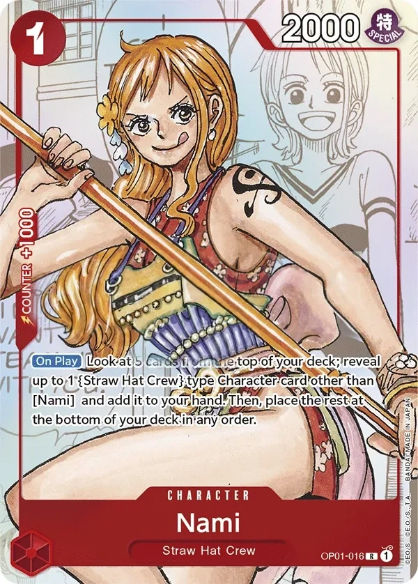 Nami (OP01-016_p2) Alt Art One Piece card