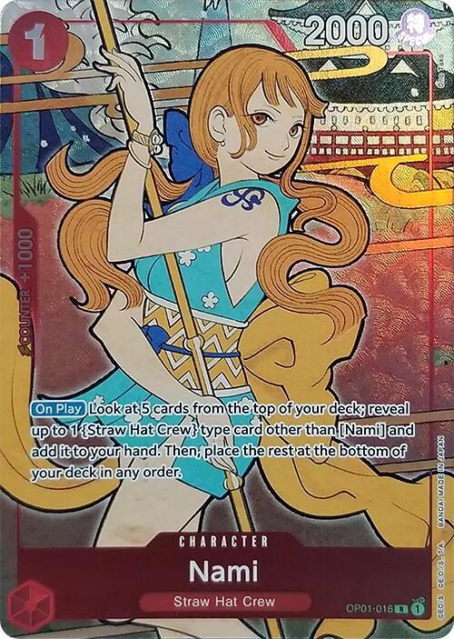 Nami (OP01-016_p7) Alt Art One Piece card