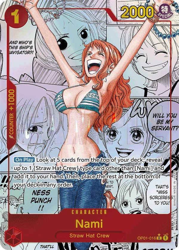 Nami (OP01-016_p8) Alt Art One Piece card