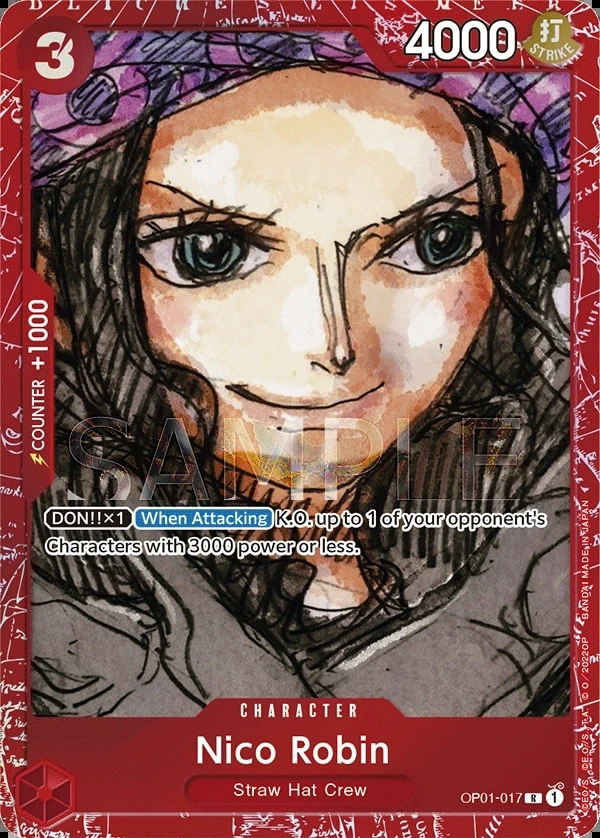 Nico Robin (OP01-017_p1) Alt Art One Piece card