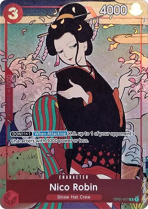 Nico Robin (OP01-017_p2) Alt Art One Piece card
