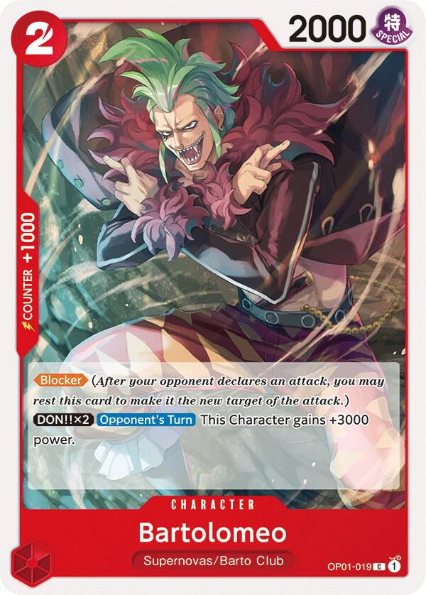 Bartolomeo (OP01-019) One Piece card