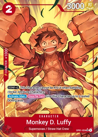 Monkey.D.Luffy (OP01-024) One Piece card