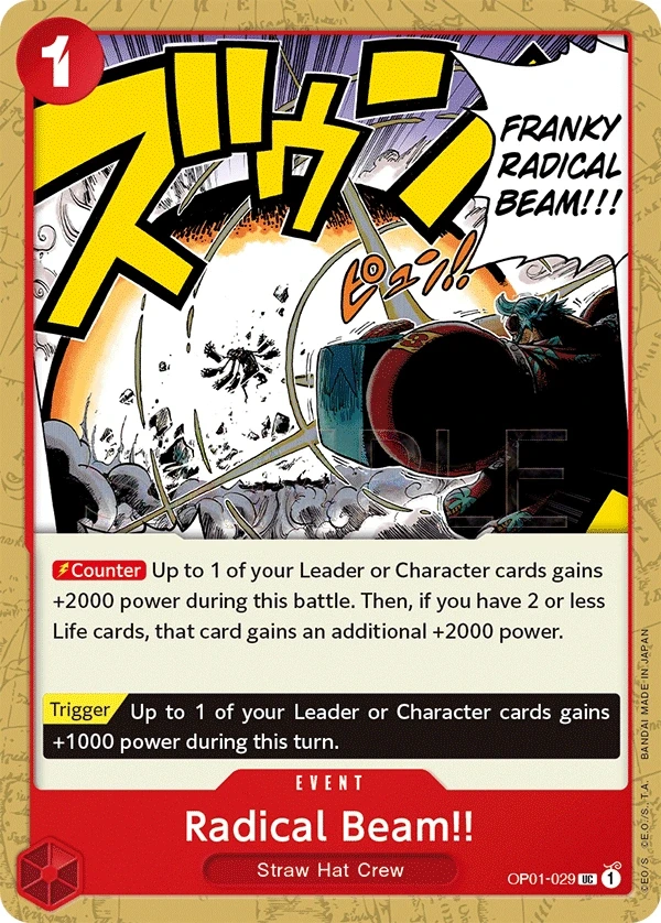 Radical Beam!! (OP01-029) One Piece card
