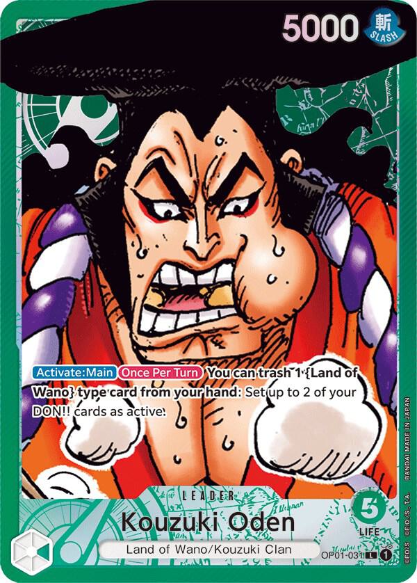Kouzuki Oden (OP01-031_p1) Alt Art One Piece card