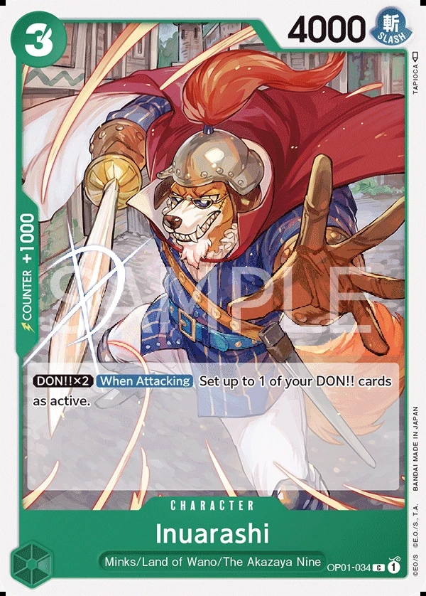 Inuarashi (OP01-034) One Piece card