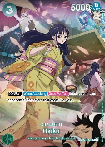 Okiku (OP01-035) One Piece card