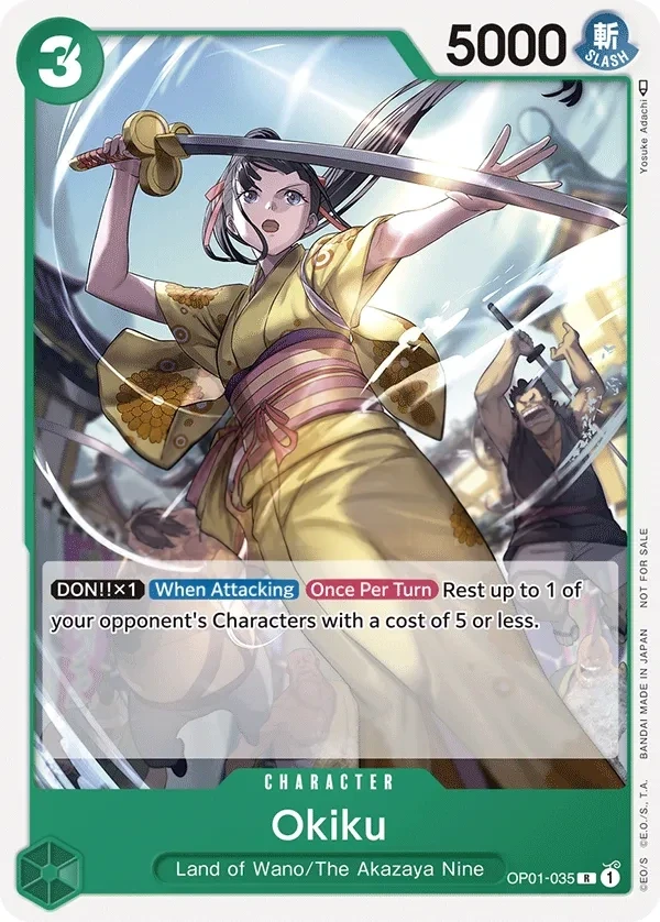 Okiku (OP01-035_p1) Alt Art One Piece card