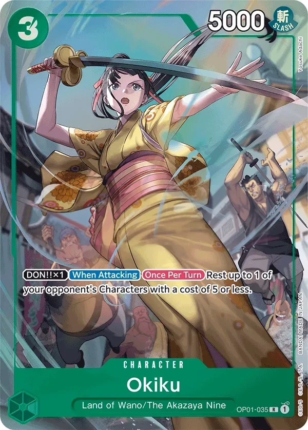 Okiku (OP01-035_p3) Alt Art One Piece card