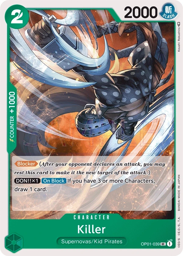 Killer (OP01-039) One Piece card